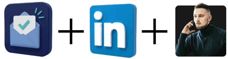 E-Mail + LinkedIn + Telefon